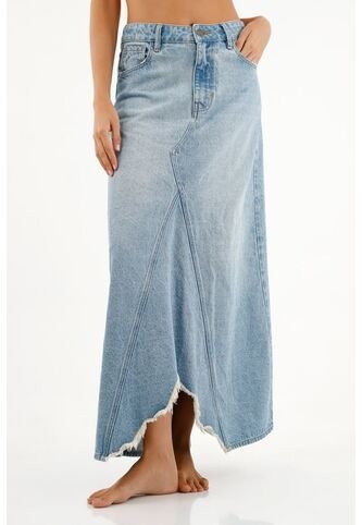 Tennis Falda Azul Con Ruedo Asimétrico Para Mujer Tennis