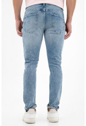 Tennis Jean Nudy Azul Con Rotos Recosidos Para Hombre