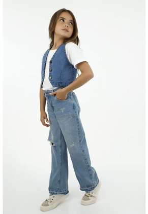 Chaleco Azul Para Niña