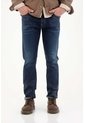 Tennis Jean Nudy Con Efecto Resinado Azul Para Hombre de Tennis