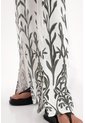 Tennis Pantalón Recto Con Efecto Bordado Blanco Para Mujer de Tennis