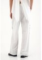 Tennis Pantalón Recto Con Efecto Bordado Blanco Para Mujer de Tennis