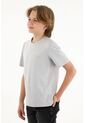 Camiseta Gris Manga Corta Para Niño de Tennis