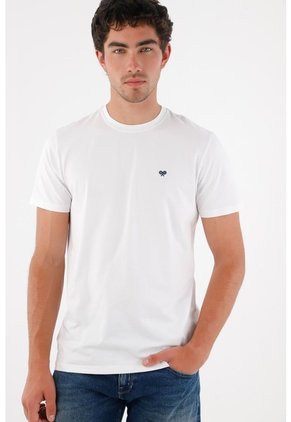 Tennis Camiseta Con Mini Raqueta Blanca Para Hombre