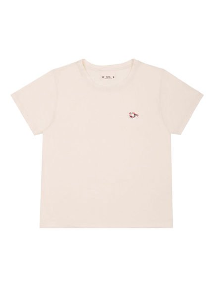 Camiseta Con Estampado Frontal Para Mujer