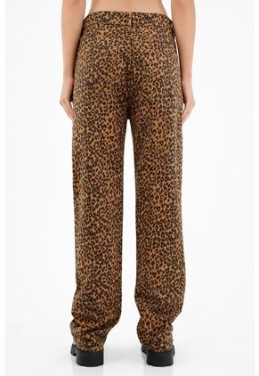 Pantalón De Animal Print Para Mujer