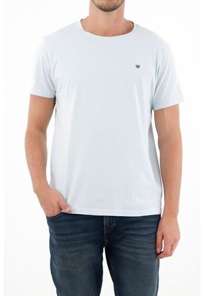 Tennis Camiseta Cuello Redondo Azul Para Hombre