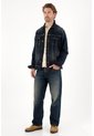 Tennis Jean Loose Con Roto Azul Oscuro Para Hombre de Tennis