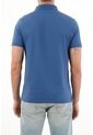 Tennis Polo Azul Lycra-Algodón Para Hombre de Tennis