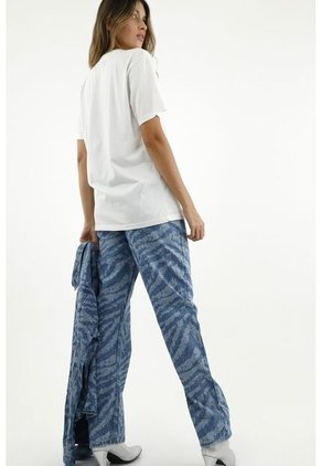 Camiseta Blanca Cuello Redondo Para Mujer