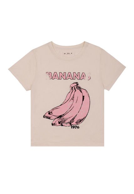 Camiseta Rosada Con Estampado Para Mujer