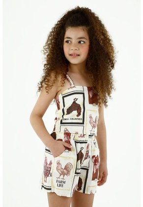 Camisa Para Niña De Tiras Estampada