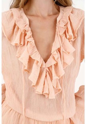 Tennis Vestido Corto Con Boleros Naranja Para Mujer