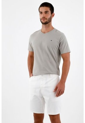 Bermuda Blanca Para Hombre