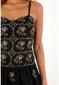 Tennis Vestido Largo En 100% Lino Con Estampado Para Mujer de Tennis