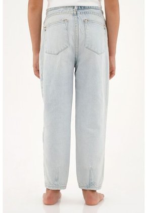 Jean Para Nina Tennis, Jeans Moda Plano Pesado Cintura Resortada