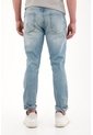 Tennis Jean Skinny Con Desgastes Azul Medio Para Hombre de Tennis