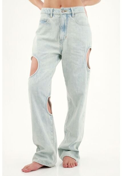 Jean Azul Tono Ice Para Mujer