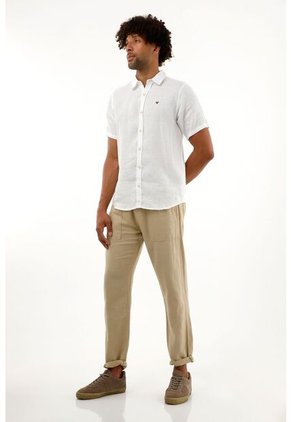 Tennis Pantalón Jogger Café Bota Recta Para Hombre