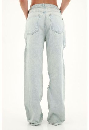 Jean Azul Tono Ice Para Mujer