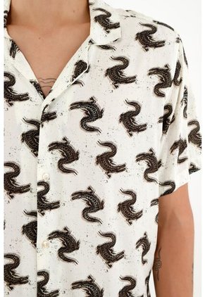 Camisa Tipo Bowling Para Hombre