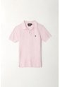 Polo Cuello Tejido Rosada Para Niño de Tennis