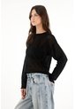 Tennis Buzo En Tejido Abiero Con Diseño De Flores Negro Para Mujer de Tennis