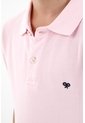 Polo Cuello Tejido Rosada Para Niño de Tennis