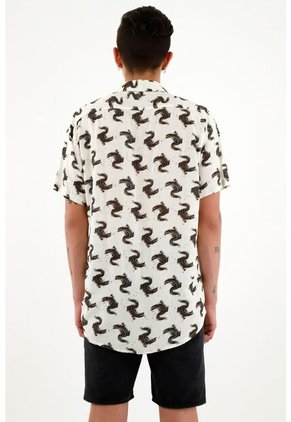 Camisa Tipo Bowling Para Hombre