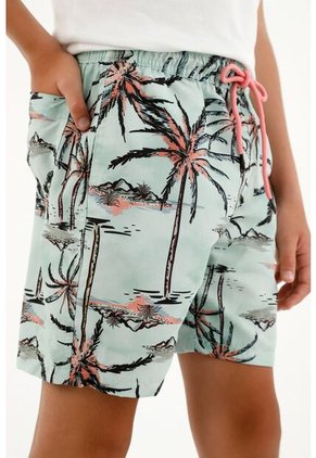 Pantaloneta De Baño Estampada Para Niño