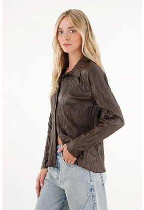 Tennis Camisa Manga Larga En Tela Sintética Verde Para Mujer