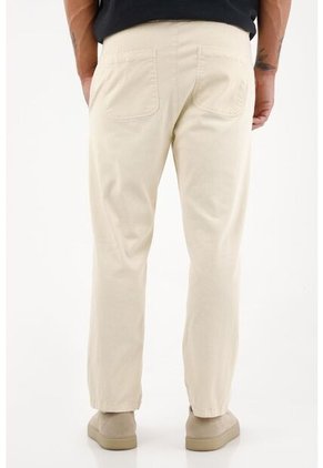 Tennis Pantalón Recto En Corduroy Crudo Para Hombre