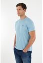 Tennis Camiseta Azul Básica Estampada Para Hombre de Tennis