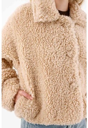 Tennis Chaqueta En Tela Afelpada Crudo Para Mujer