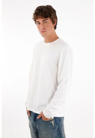 Tennis Camiseta Cuello Redondo Blanca Para Hombre Tennis