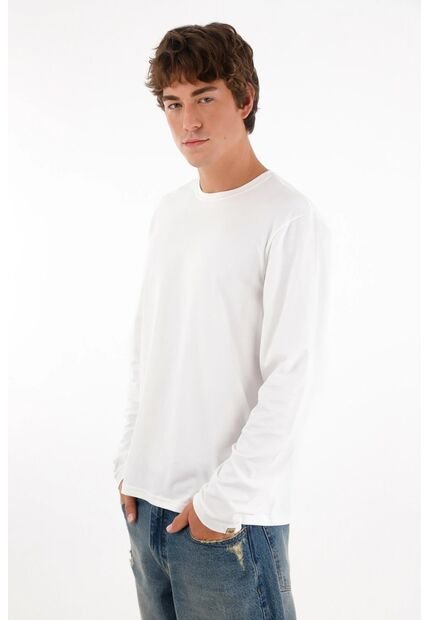 Tennis Camiseta Cuello Redondo Blanca Para Hombre