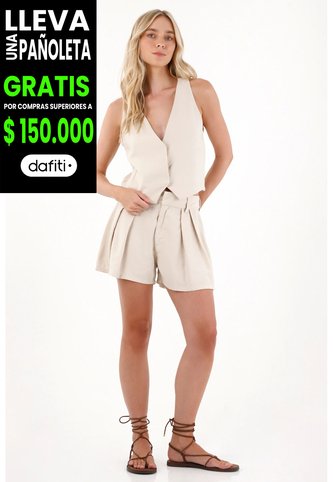 Tennis Short Con Prenses Para Mujer Tennis