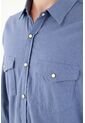 Tennis Camisa Manga Larga Azul Para Hombre de Tennis