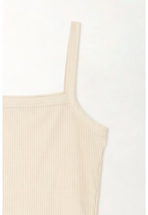 Tennis Camiseta En Rib Crudo Para Mujer