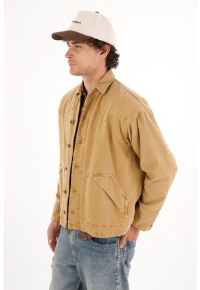 Tennis Chaqueta En Bull Denim Café Para Hombre