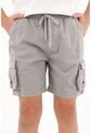 Bermuda Gris Tipo Cargo Para Niño de Tennis