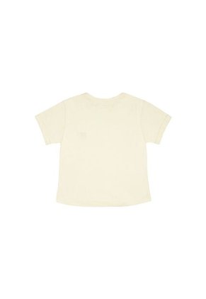 Camiseta Crudo Con Estampado De Tigre Para Niña