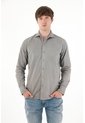 Tennis Camisa Manga Larga Gris De Silueta Ajustada Para Hombre de Tennis