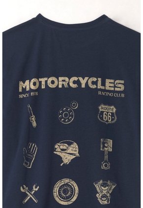Tennis Camiseta Básica Azul Con Diseño Limpio Para Hombre
