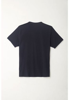 Camiseta Cuello Redondo Azul Para Hombre