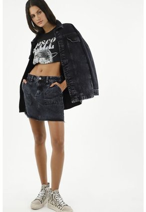 Falda Corta Negra Para Mujer