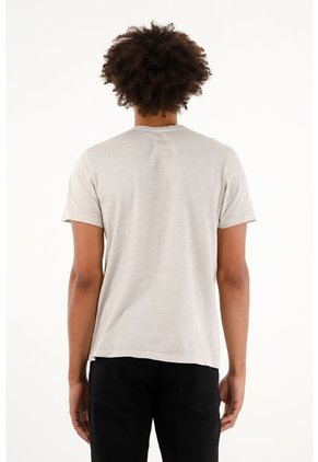 Tennis Camiseta En 100% Algodón Gris Para Hombre