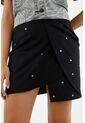Falda Negra Con Apliques Para Mujer de Tennis