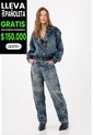 Tennis Jean Horseshoe Con Estampado Floral En Denim Para Mujer de Tennis