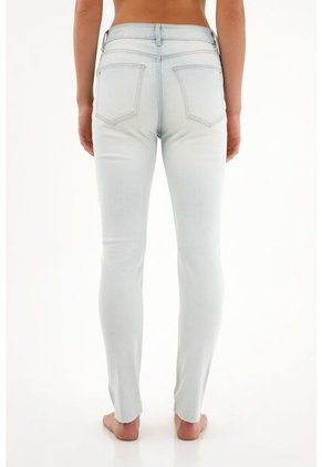 Tennis Jean Jegging Tiro Alto Tono Ice Para Mujer